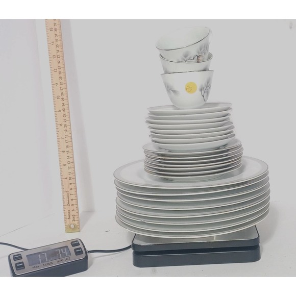 Kent Silver-lined fine china 27PC - Picture 4 of 4